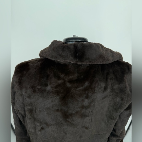 Reversible Real Sheared Rabbit Fur Coat - Picture 8 of 14
